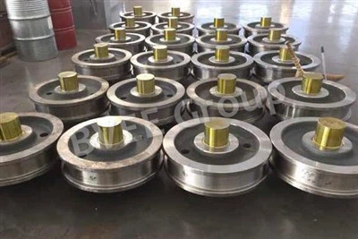 Kontaktledningskranar Hjulmontering